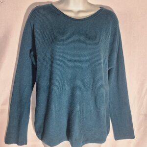 APT. 9 sweater, Rayon and Polyester, Turquoise in size XL
